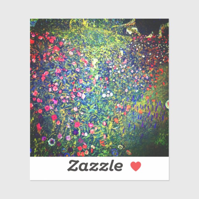 Adesivo Jardim Italiano Gustav Klimt (Folha)