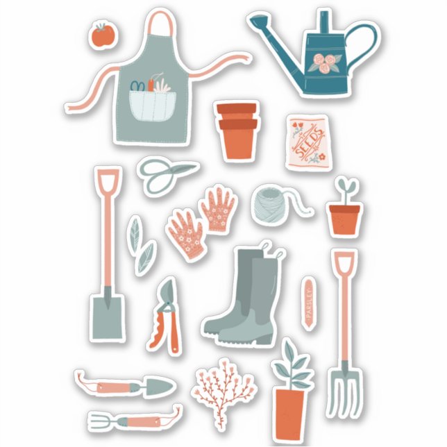 Adesivo Jardinagem Divertida (Frente)