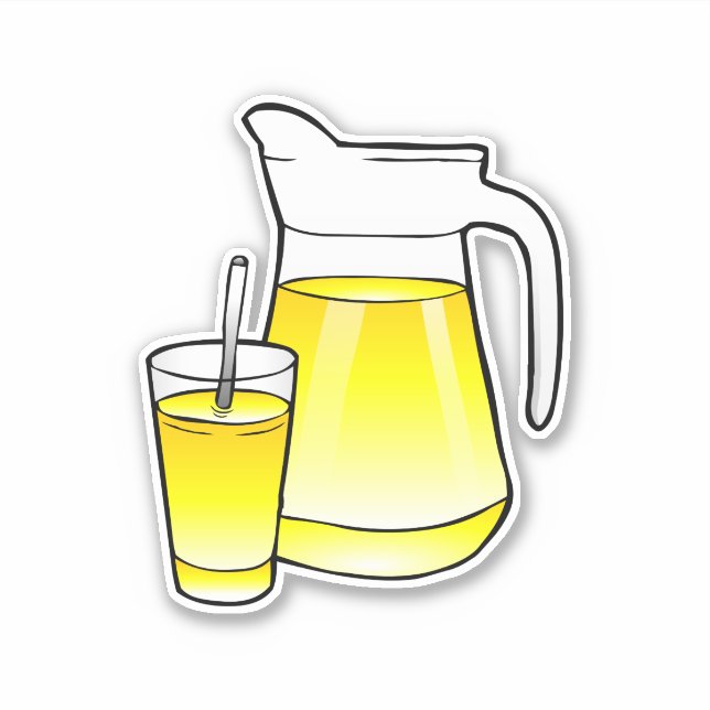 Adesivo Jarra de suco e copo (Frente)