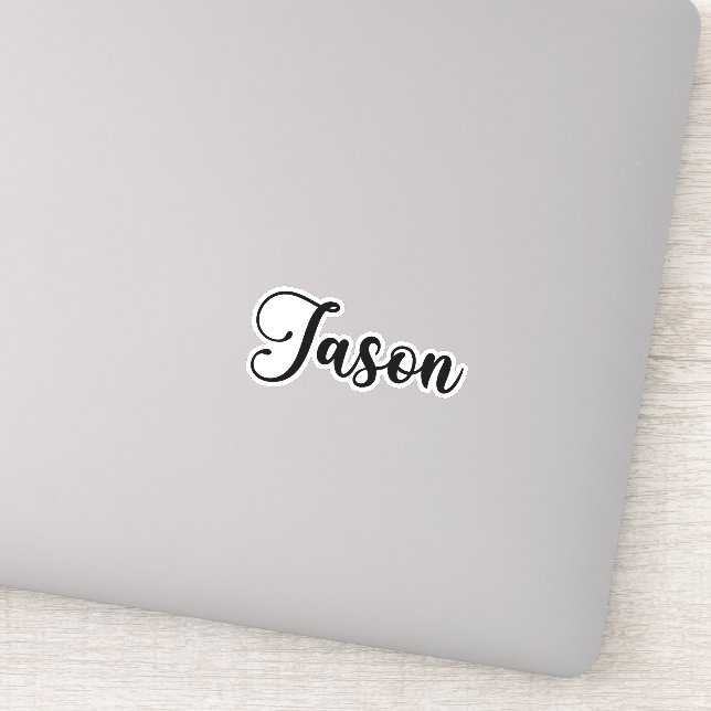 Adesivo Jason Name - Caligrafia manuscrita (Detalhe)