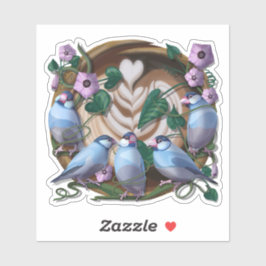 Adesivo Java Sparrows, Java Coffee