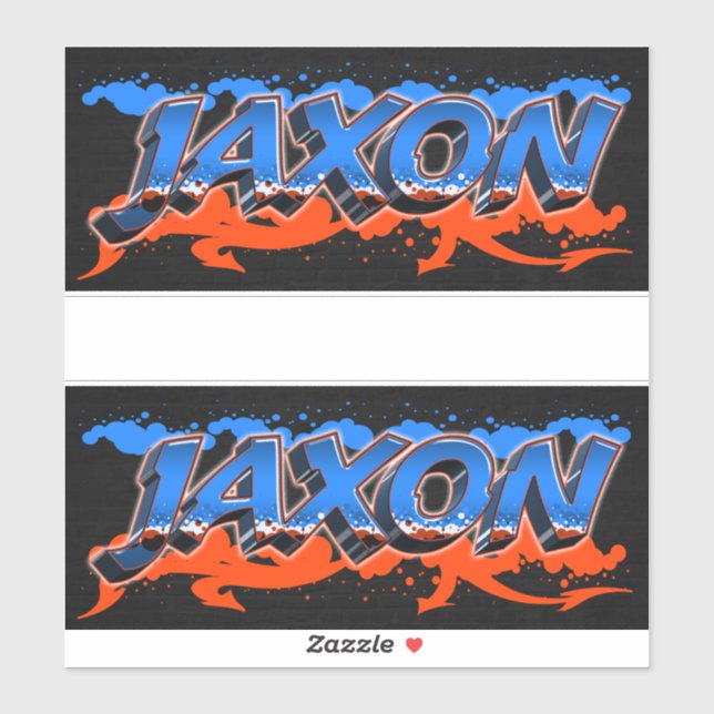 Adesivo Jaxon Vorname Name Graffiti Aufkleber Sticker (Folha)