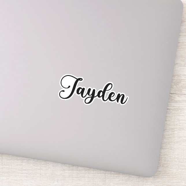 Adesivo Jayden Name - Caligrafia manuscrita (Detalhe)