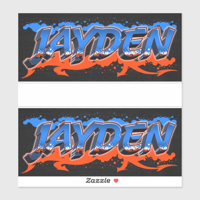 Adesivo Jayden Vorname Name Graffiti Aufkleber Sticker (Folha)