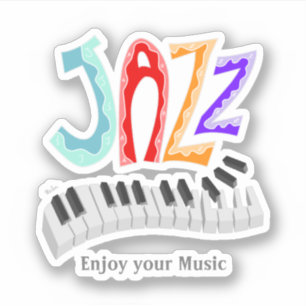 Adesivo Jazz Lettering Sticker