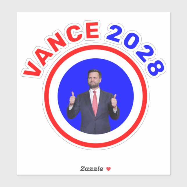 Adesivo JD Vance 2028 (Folha)