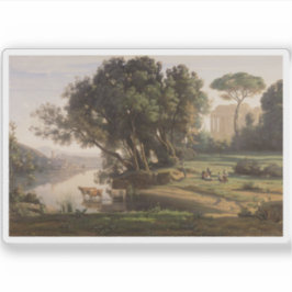 Adesivo Jean-Baptiste-Camille Corot - Paisagem Italiana