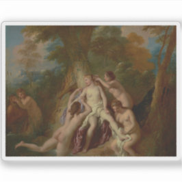 Adesivo Jean-François de Troy: Diana e sua Ninfa Bathing