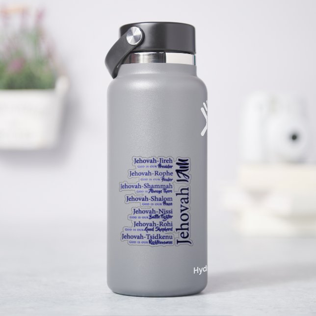 Adesivo Jehovah nomes  (HidroFlask)