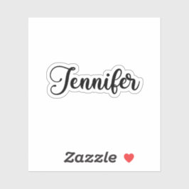 Adesivo Jennifer Name - Caligrafia manuscrita