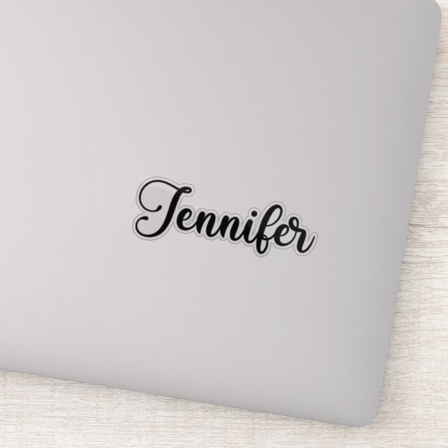 Adesivo Jennifer Name - Caligrafia manuscrita (Detalhe)