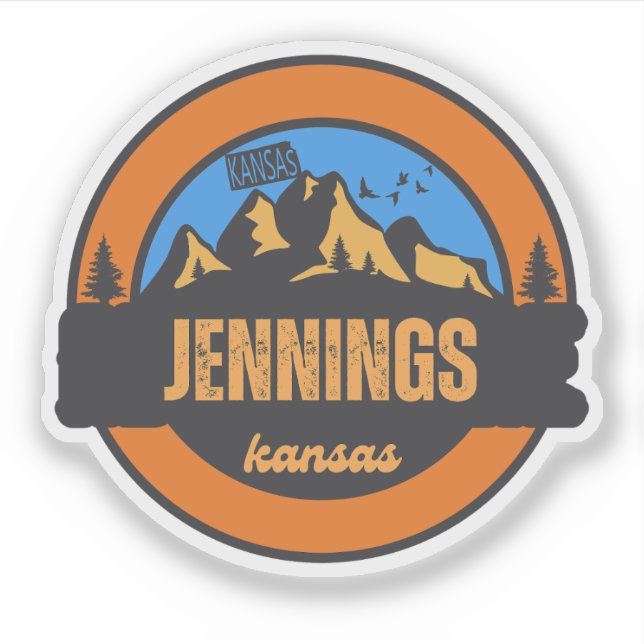 Adesivo Jennings, Kansas (Frente)