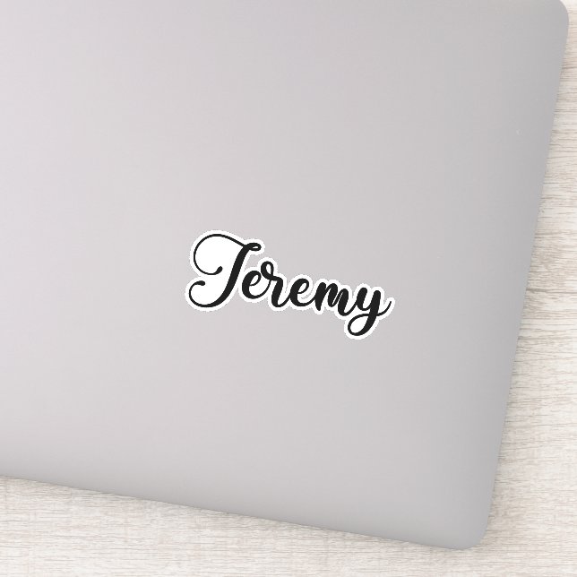 Adesivo Jeremy Name - Caligrafia manuscrita (Detalhe)