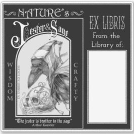 Adesivo Jester e Sage Bookplate da Natureza
