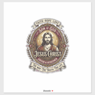 Adesivo Jesus Antiguidades Camiseta Gráfica de Relíquias A
