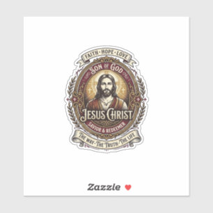 Adesivo Jesus Antiguidades Camiseta Gráfica de Relíquias A