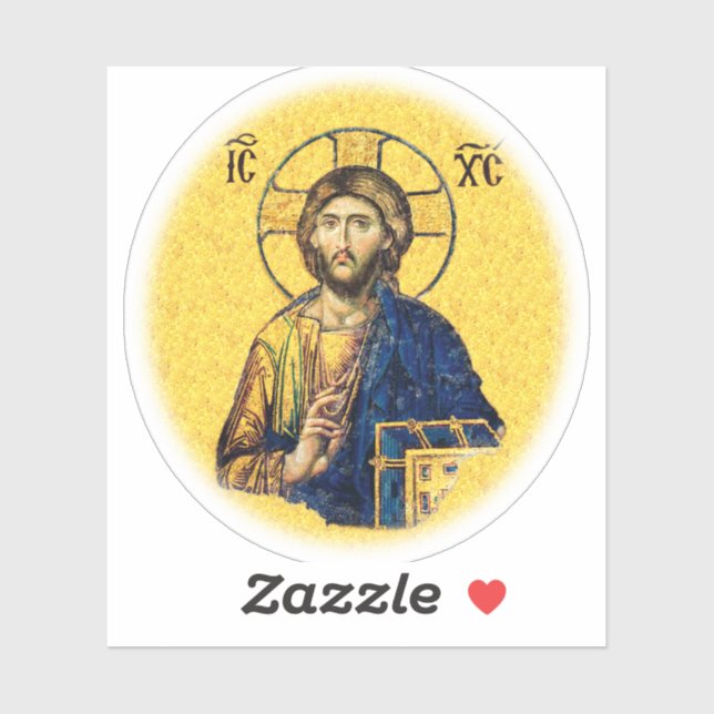 Adesivo Jesus Cristo Pantocrator (Folha)