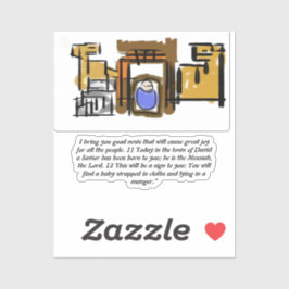 Adesivo Jesus é nascer