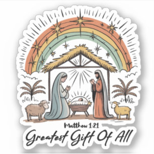 Adesivo Jesus é o maior presente de todos os cristãos da N