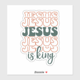 Adesivo Jesus Empilhado é rei