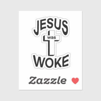 Adesivo Jesus era o Woke Classic Round Sticker