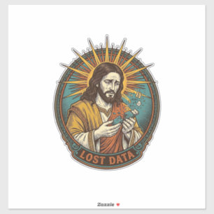 Adesivo Jesus Esmagou a Unidade Flash USB Perda de Dados H
