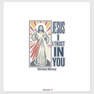 Adesivo Jesus Eu Confio Em Você Camisa Projeto Divina Mise