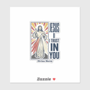 Adesivo Jesus Eu Confio Em Você Desenho de Camisa Divina M