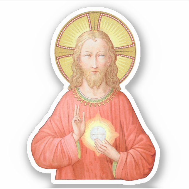 Adesivo Jesus Instituindo a Santa Comunhão (SAU 045) (Frente)