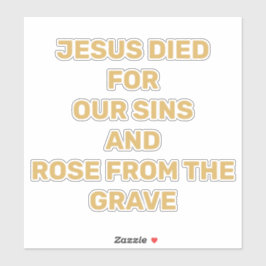 Adesivo Jesus _O Carro de Mensagens do Evangelho