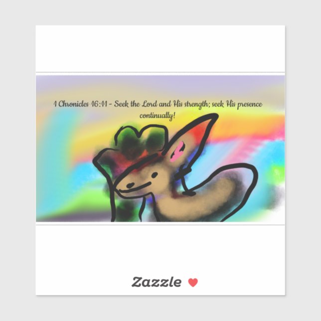 Adesivo Jesus strength  (Folha)