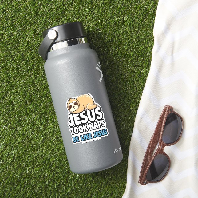 Adesivo Jesus Tirou Notas, Engraçado Lama (HydroFlask Insitu)