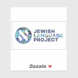 Adesivo Jewish Language Project rectangle logo