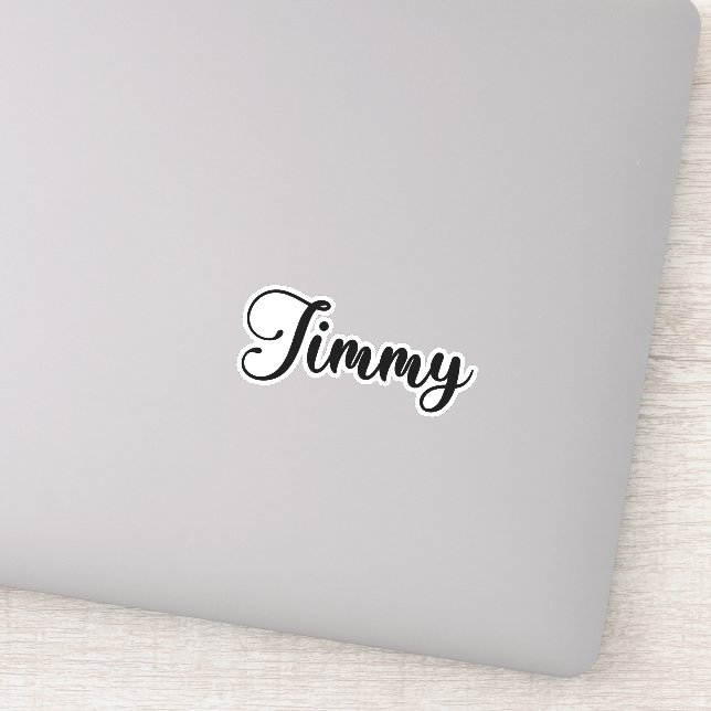 Adesivo Jimmy Name - Caligrafia manuscrita (Detalhe)