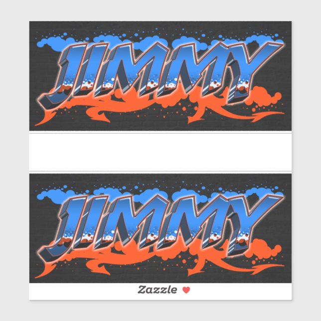 Adesivo Jimmy Vorname Name Graffiti Aufkleber Sticker (Folha)