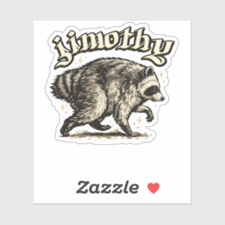 Adesivo Jimothy Viral Raccoon Funny Trash Panda