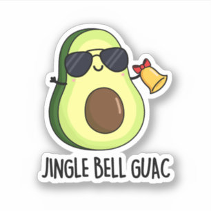 Adesivo Jingle Bell Guac Funny Avocado Pun