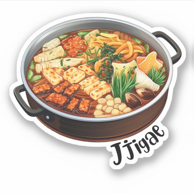 Adesivo Jjigae Coreano (Frente)