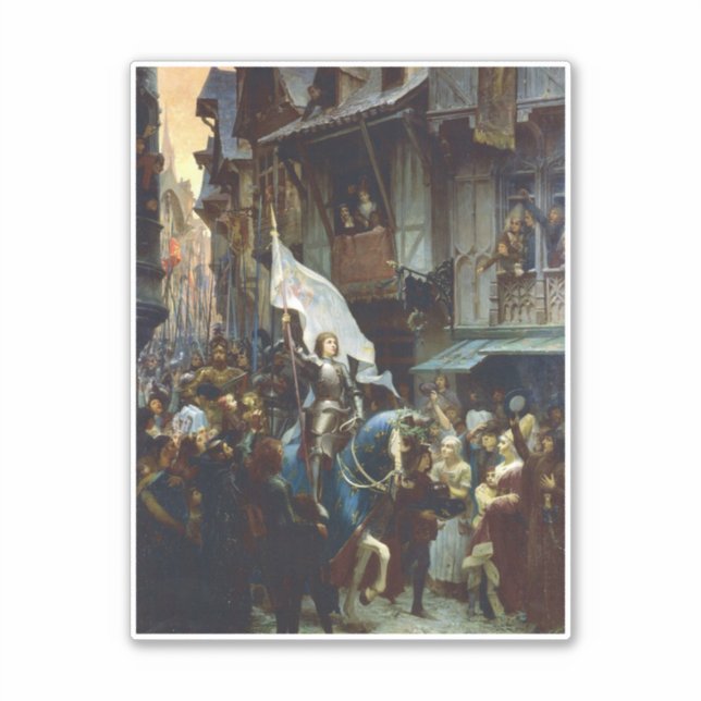 Adesivo Joan of Arc entra em Orléans (Frente)