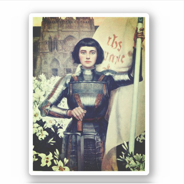 Adesivo Joan of Arc (ilustração Albert Lynch) (Frente)
