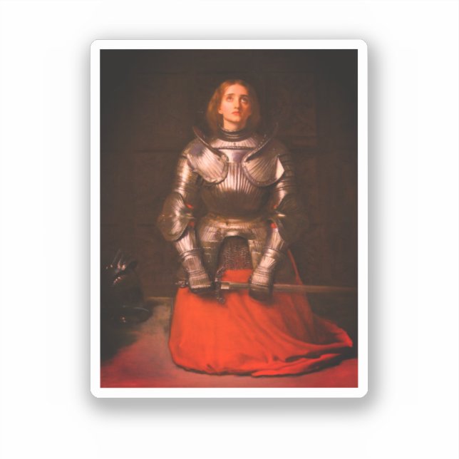 Adesivo Joan of Arc por John Everett Millais (Frente)