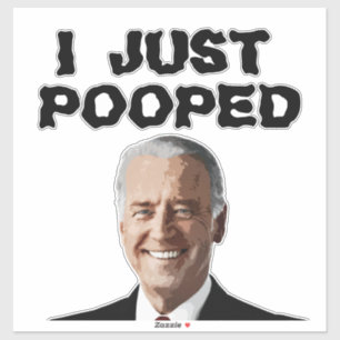 Adesivo JOE BIDEN, ACABEI DE FAZER 14x14 DECAL STICKER