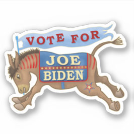 Adesivo Joe Biden para o Presidente 2020 Democrat Donkey