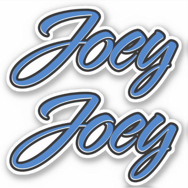 Adesivo Joey Name blue Aufkleber Sticker Stickerset (Frente)