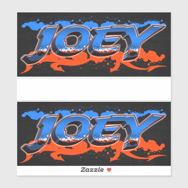 Adesivo Joey Vorname Name Graffiti Aufkleber Sticker (Folha)