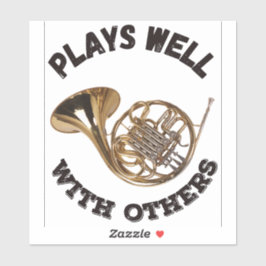 Adesivo Joga Bem Com Outros - Corno Francês