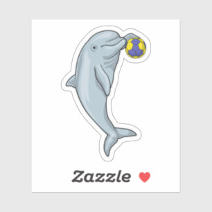 Adesivo Jogador de Andebol de Golfinho