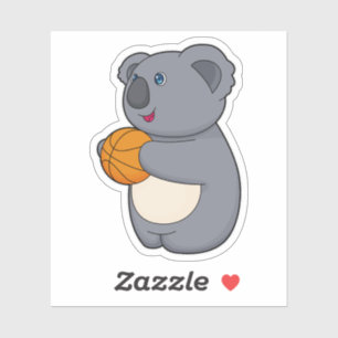 Adesivo Jogador de basquete Koala