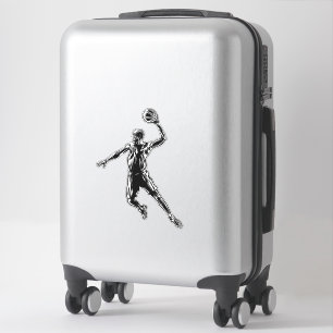 Adesivo Jogador de basquete Slam Dunk Dark Design