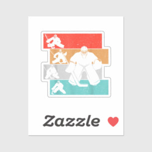 Adesivo Jogador de Hóquei em Hóquei em Gelo